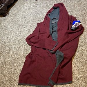 Cute maroon and grey Cardigan